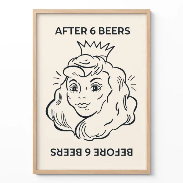 Wandbild – After 6 Beers