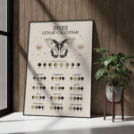 single wooden frame mockup poster leaning on the wooden panel wall for your presentation art. 140x200 cm