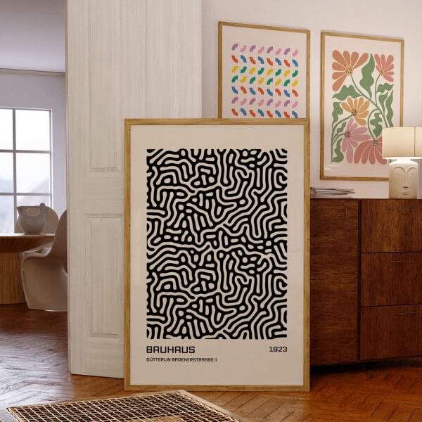Bauhaus Modern Wall Art Print