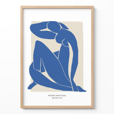 Blue Nude Matisse Poster – Modern Art Print