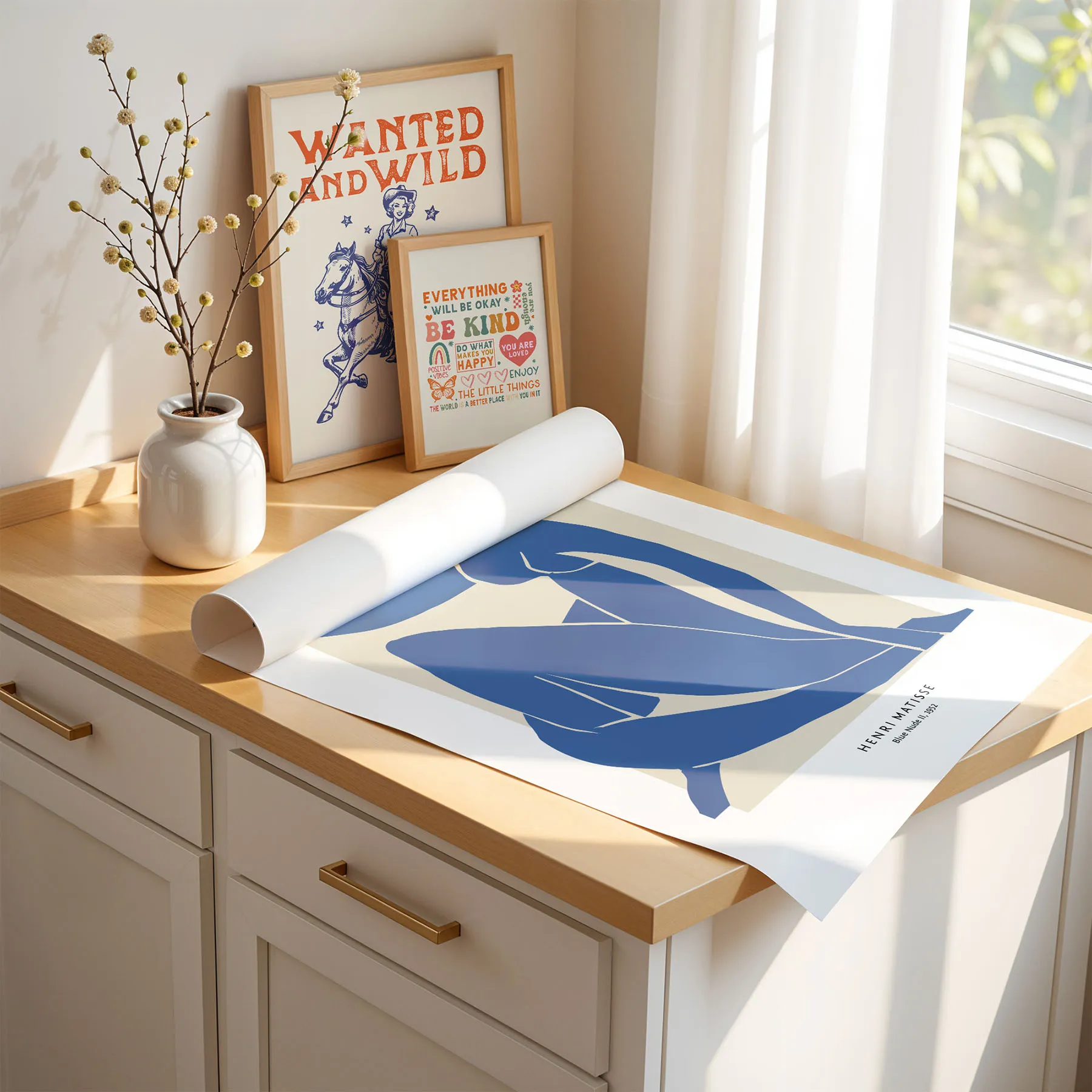 Blaue Figur (Nr. 1) – Henri Matisse Wandbild