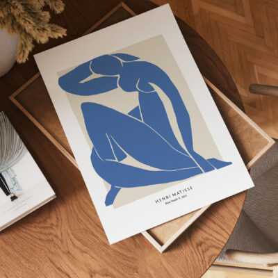 Blue Nude Matisse Poster – Modern Art Print