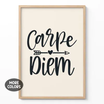 Tipografinis paveikslas – Carpe Diem