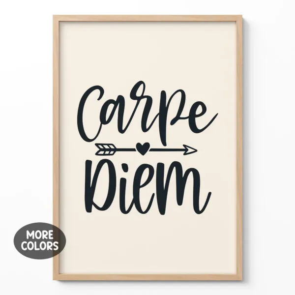 Typografie Wandbild – Carpe Diem