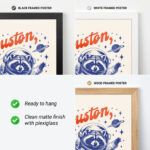 Space Raccoon Poster – Houston I Have So Many Problems Print