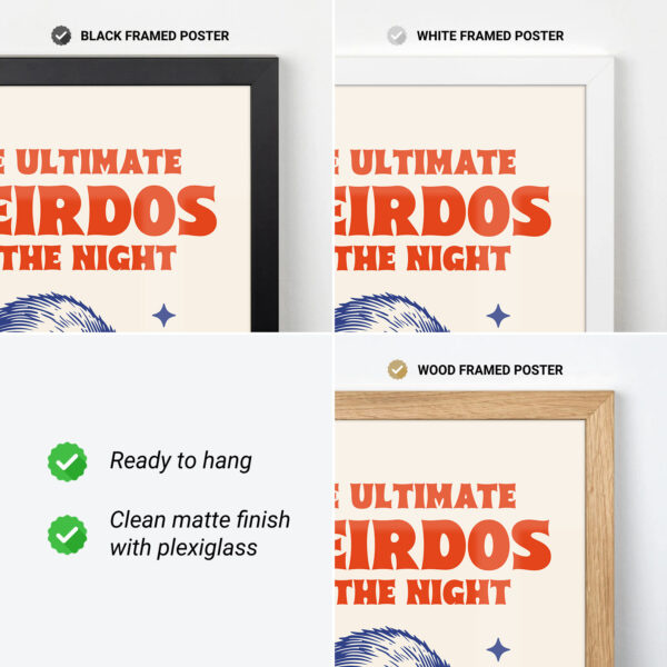 Night Raccoon Poster – The Ultimate Weirdos of the Night Print