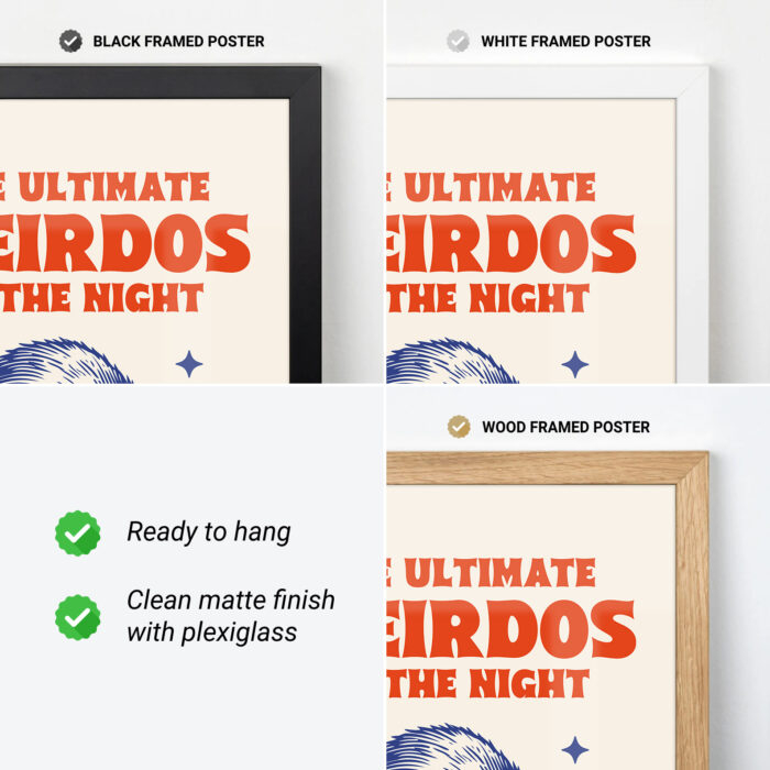 Night Raccoon Poster – The Ultimate Weirdos of the Night Print