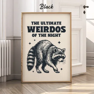 Raccoon Wall Art – The Ultimate Weirdos of the Night