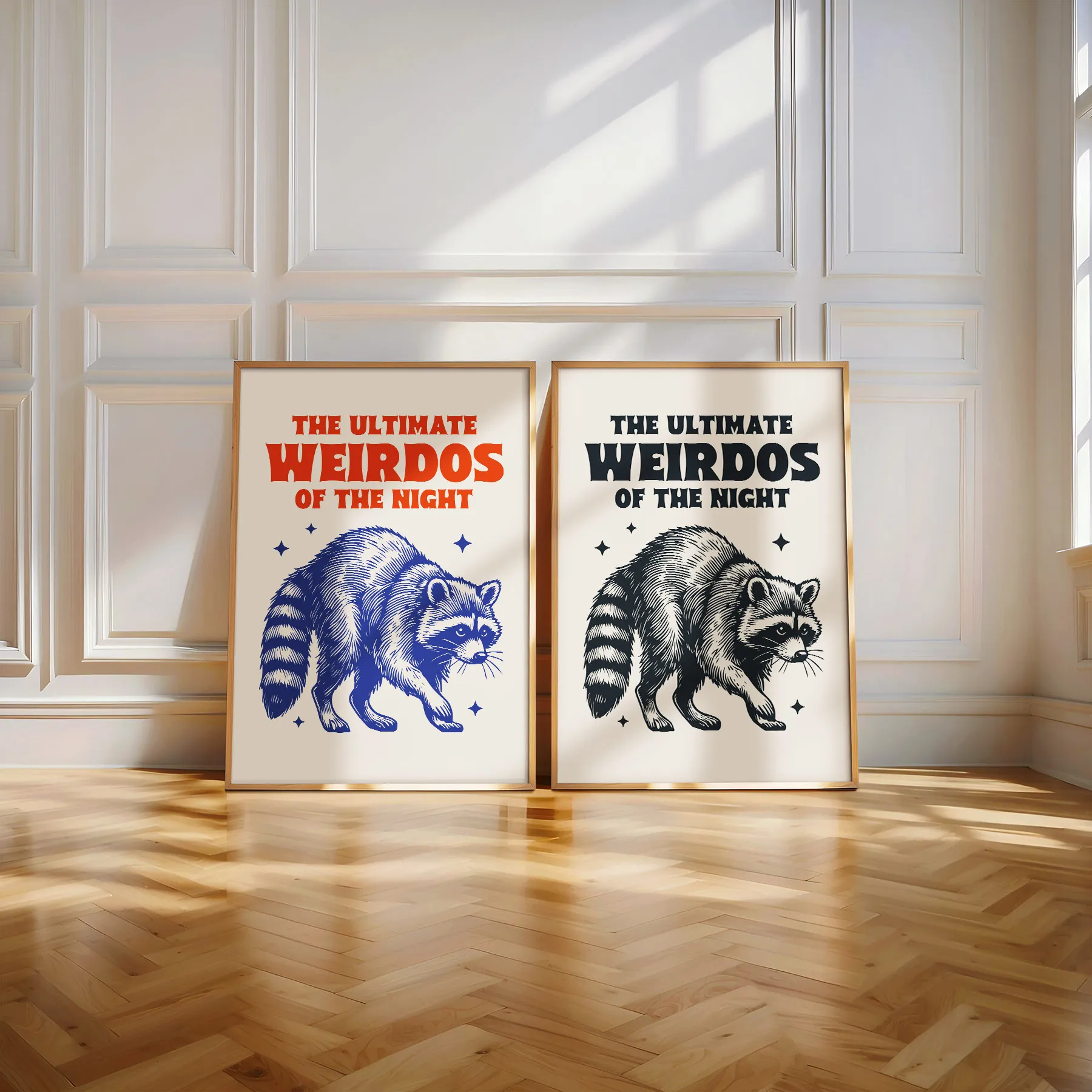 Raccoon Wall Art – The Ultimate Weirdos of the Night