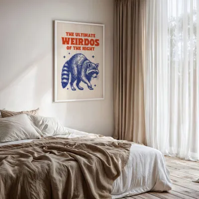 Raccoon Wall Art – The Ultimate Weirdos of the Night