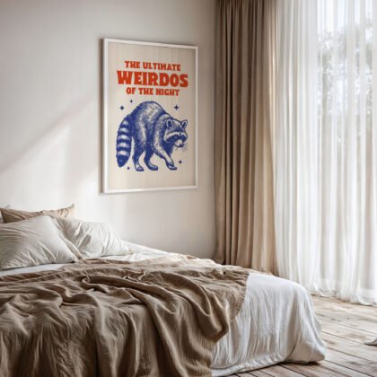 Raccoon Wall Art – The Ultimate Weirdos of the Night