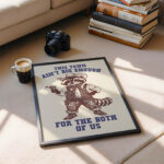 Cowboy Raccoon Poster – This Town Ain’t Big Enough Print