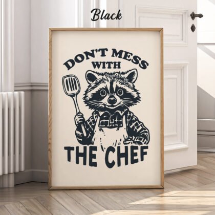 Raccoon Chef Wall Art