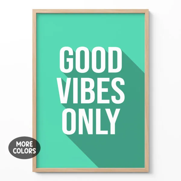 Good Vibes Only Wall Art