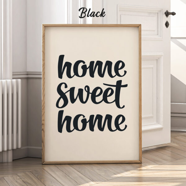 Home Sweet Home Poster – Retro Quotes Wall Art