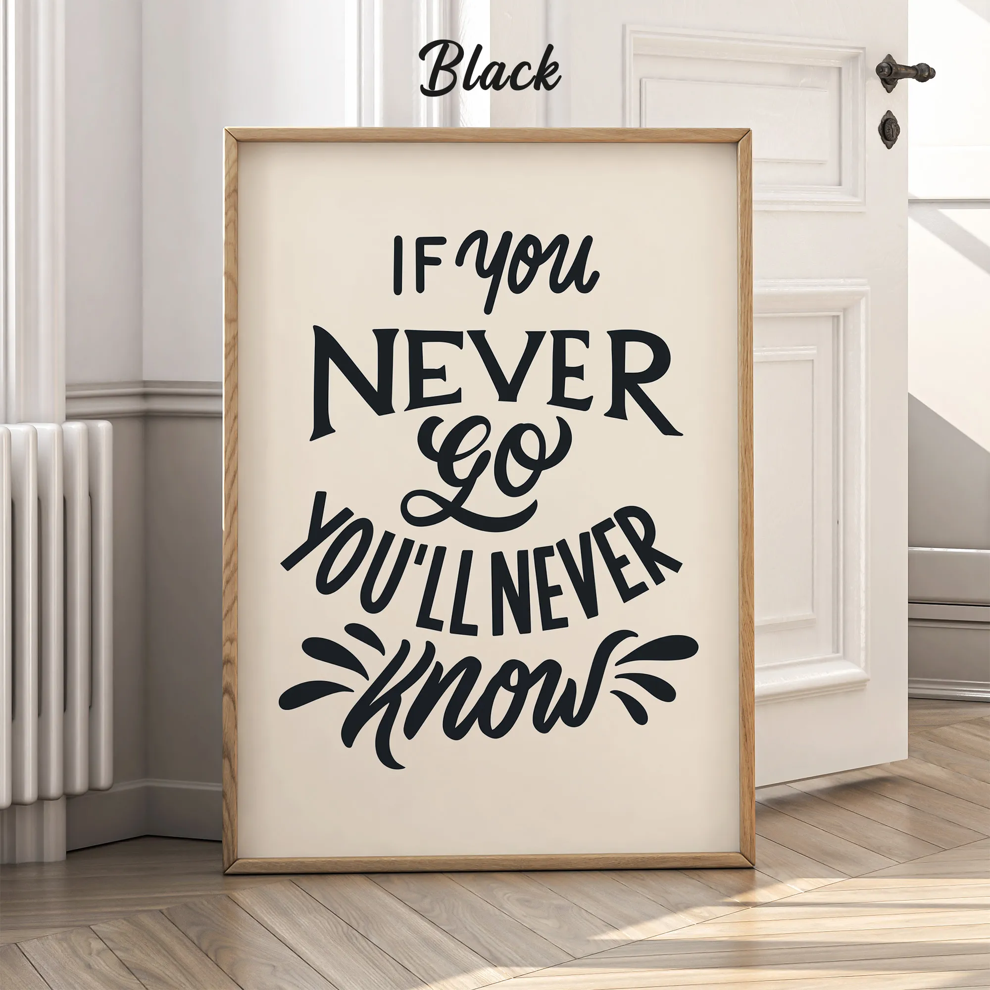 If You Never Go, You’ll Never Know – Poster or Canvas Print