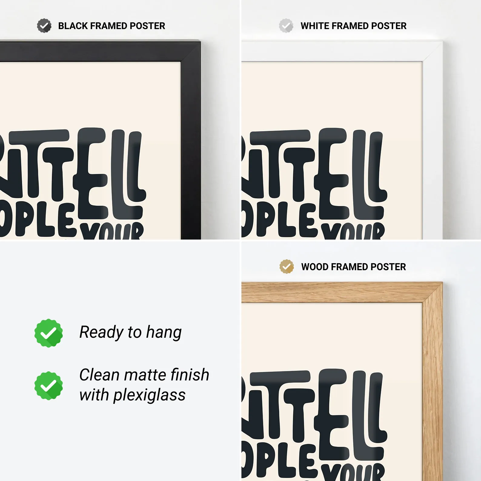 Don’t Tell, Show Them – Poster or Canvas Print
