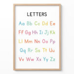 Alphabet Poster for Kids – Colorful Letters Educational Print