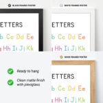 Alphabet Poster for Kids – Colorful Letters Educational Print
