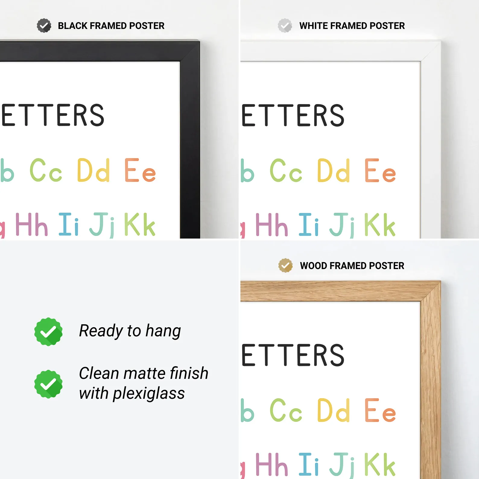 Wandbild für Kinder – Alphabet