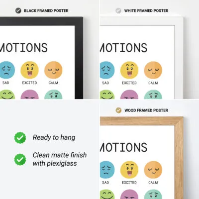 Wandbild für Kinder – Gefühle