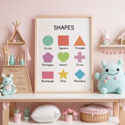 Shapes Wall Art for Kids