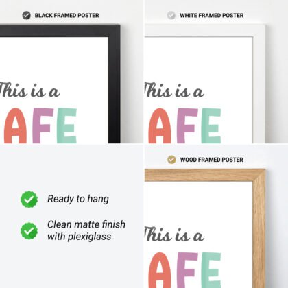 Safe Space Wall Art for Kids