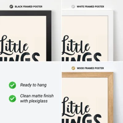 Little Things Make Big Days – Poster or Canvas Print