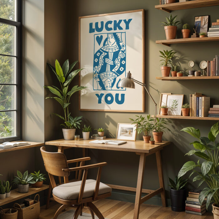 Queen Card Poster – Lucky You Art Print