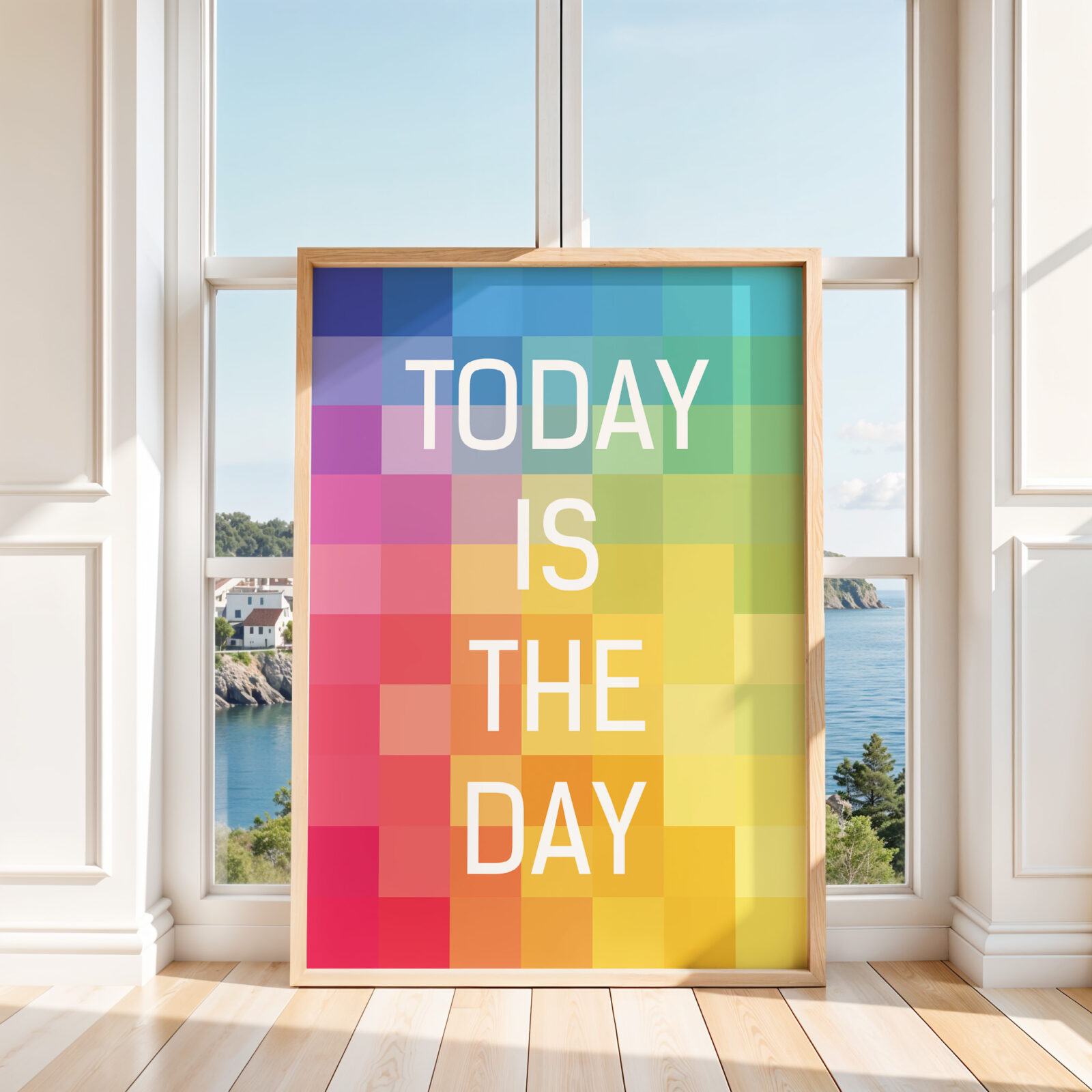 Motivational Quote Poster Today Is The Day