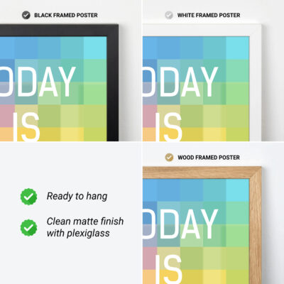 Motivational Quote Poster Today Is The Day