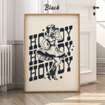Howdy Cowgirl Poster – Retro Western Wall Art Print