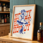 Howdy Cowgirl Poster – Retro Western Wall Art Print