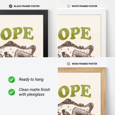 Funny Sloth Poster – Nope Not Today Lazy Wall Art