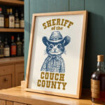 Cowboy Cat Poster