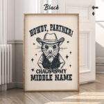 Funny Cowboy Animal Poster