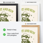 Cowboy Frog Poster