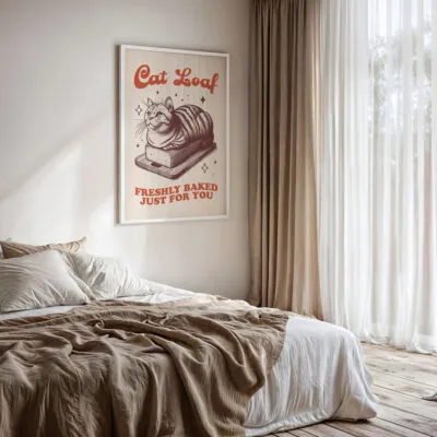 Wandbild – Katze, frisch für dich gebacken