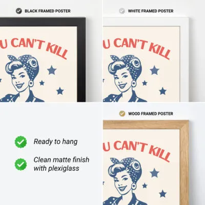 Retro Wandbild – Wenn Freundlichkeit nicht hilft, hilft Gift