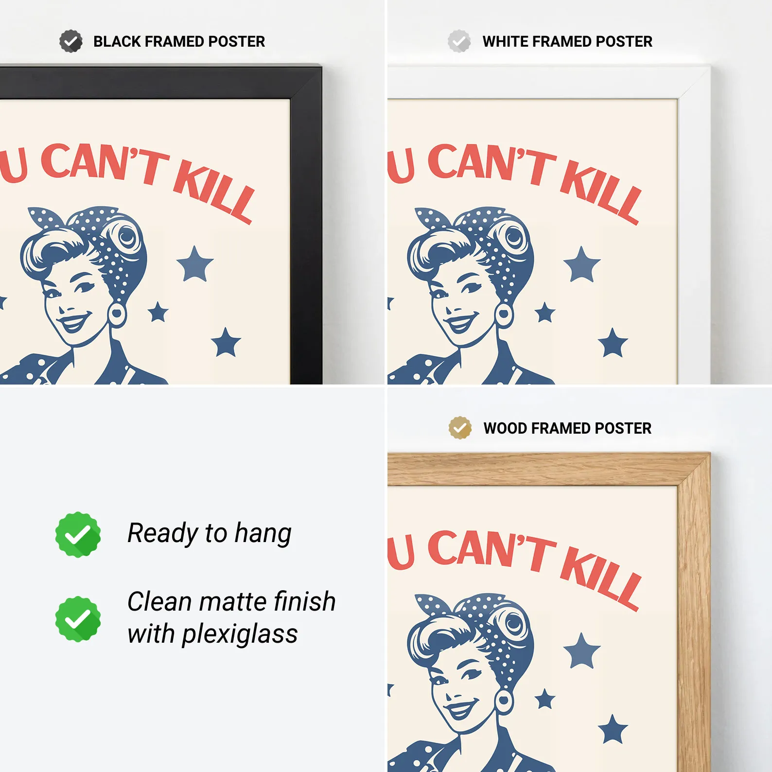 Retro Wandbild – Wenn Freundlichkeit nicht hilft, hilft Gift