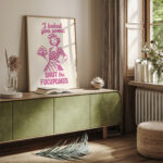 Funny Retro Kitchen Wall Art I Baked You Some Shut The Fucupcakes