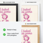 Funny Retro Kitchen Wall Art I Baked You Some Shut The Fucupcakes