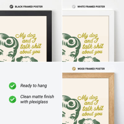 Funny Retro Dog Lover Poster