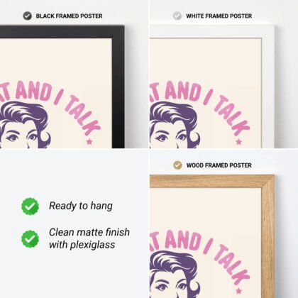 Retro Lady with Cat Wall Art