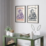 Coffee and Cat Wall Art – Retro Poster for Cat Lovers