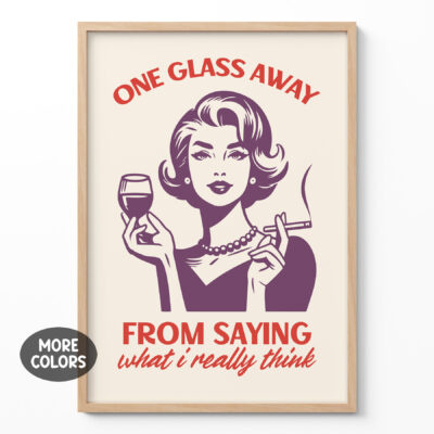 Funny Wine Wall Art
