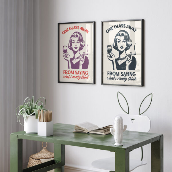 Funny Wine Wall Art