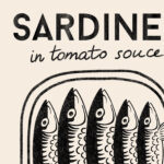 Sardines Kitchen Wall Art – Retro Sardine Tin Print