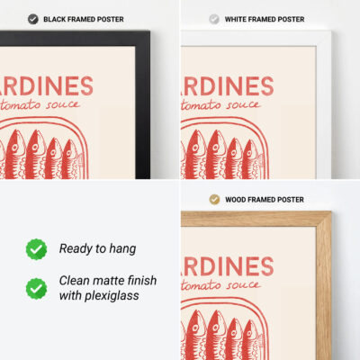 Sardine Can Art – Retro Tin Fish Kitchen Poster