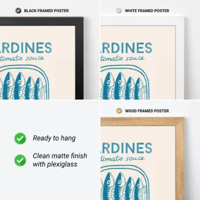 Sardine Wall Art – Blue